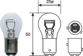  501291 - LAMPARA 12V 21/4W P21/4W BAZ15D