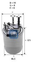 Ufi 2408000 - FILTRO DE COMBUSTIBLE