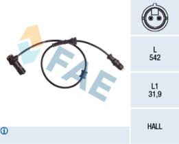  78156 - SENSOR VELOCIDAD RUEDA - ABS