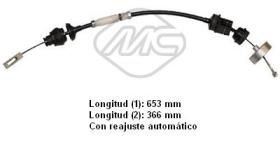 Metalcaucho 80001 - CABLE EMBRAGUE BERLINGO DS ALL AUTO