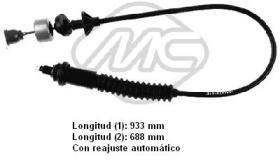 Metalcaucho 80004 - CABLE EMBRAGUE XSARA ALL 1,6-1,8-1,
