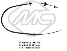 Metalcaucho 80014 - CABLE EMBRAGUE R 19 ALL