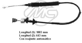  80028 - CABLE EMBRAGUE EVASION 2,0HDI(DWB10