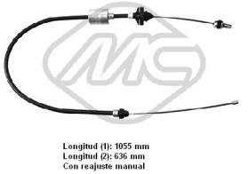  80041 - CABLE EMBRAGUE R 5 SUPERCINQUE