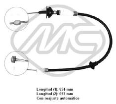 Metalcaucho 80060 - CABLE EMBRAGUE CORDOBA ALL EXC.DIES