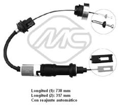 Metalcaucho 80097 - CABLE EMBRAGUE EVASION 2,0L AUTOMAT