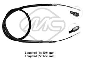  80132 - CABLE FRENO 306 C/ABR(DRUM BRAKE)DX