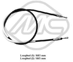 Metalcaucho 80146 - CABLE FRENO PRIMASTAR ALL SX-LH