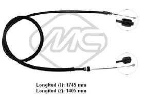 Metalcaucho 80147 - CABLE FRENO BERLINGO ALL SX-LH