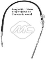 Metalcaucho 80168 - CABLE EMBRAGUE DAILY ALL HASTA FILET