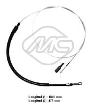 Metalcaucho 80206 - CABLE FRENO C5 ALL DX/SX-RH/LH