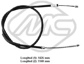 Metalcaucho 80211 - CABLE FRENO 309 ALL SX-LH