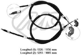 Metalcaucho 80328 - CABLE FRENO ASTRA H ALL(DRUM BRAKE)