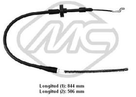 Metalcaucho 80418 - CABLE FRENO TRANSPORTER T4 ALL-CALI