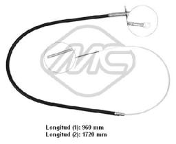 Metalcaucho 80633 - CABLE FRENO 525-528-528I-M535(E12)D