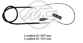 Metalcaucho 80647 - CABLE FRENO 520 SERIE 5 ALL DX-RH