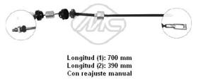 Metalcaucho 80715 - CABLE EMBRAGUE BX TURBO DS