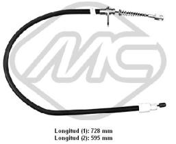  81019 - CABLE FRENO CLASSE C ALL 220 CDI DX