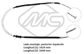  81303 - CABLE FRENO BRAVA 1,4 SX-LH