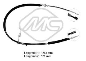 Metalcaucho 81814 - CABLE FRENO TRANSIT FWD VAN-KOMBI-B