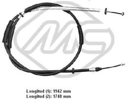 Metalcaucho 82103 - CABLE FRENO DELTA ALL SX-LH