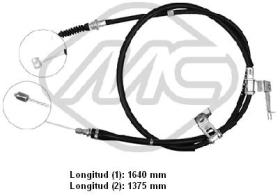  82223 - CABLE FRENO 323 BJ ALL(DRUM BRAKE)S