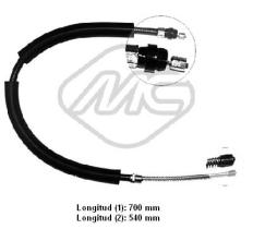 Metalcaucho 83060 - CABLE FRENO SAFRANE ALL WITHOUT ABS
