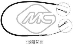 Metalcaucho 83086 - CABLE FRENO MEGANE SW/BREAK(DISC BR