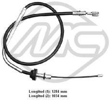  83962 - CABLE FRENO TRANSIT ALL EXC.BUS MOD