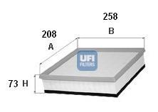 Ufi 3066400 - FILTRO DE AIRE FIAT,NISSAN,OPEL,RENAULT