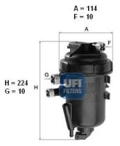 Ufi 5516300 - FILTRO DE COMBUSTIBLE CHRYSLER,OPEL,VAUXHALL