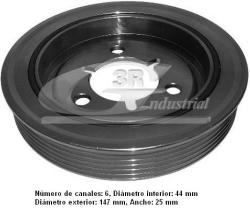  10219 - POLEA CIGUEÑAL 147 X 44 - 6PK