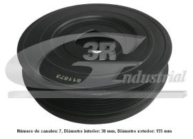  10666 - POLEA CIGUEÑAL 155 X 38 - 7 PK
