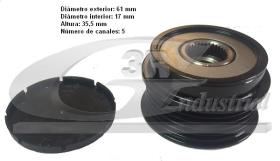  13744 - POLEA TENSOR 61 X 35,7 - 5PK