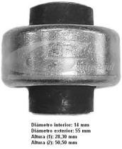  50236 - SILENTBLOC  14 X 55 X 28,3 X 50,5