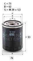 Mann W7052 - [*]FILTRO ACEITE