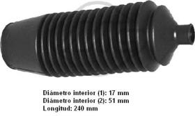  01860 - KIT FUELLE CREMALLERA MITSUBISHI MO
