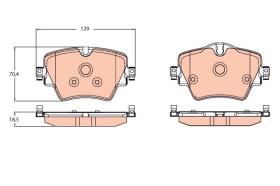 TRW GDB2098 - PASTILLAS DE FRENO TURISMO