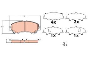 TRW GDB3622 - PASTILLAS DE FRENO DELANTERAS