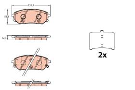 TRW GDB3638 - PASTILLAS DE FRENO DELANTERAS