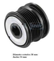  GA78600 - POLEA LIBRE DE ALTERNADOR
