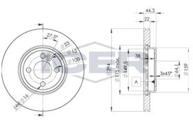 Icer 78BD8570 - DISCOS DE FRENO DELANTEROS