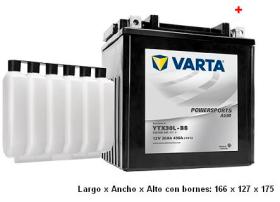 Varta YTX30LBS - BATERIA MOTO AGM 30 AH 450 EN