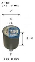 Ufi 2415800 - FILTRO DE COMBUSTIBLE