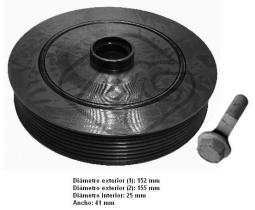  14734 - KIT POLEA CIGUENAL MEGANE-II
