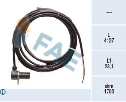 Fae 78417 - SENSOR REVOLUCIONES RUEDA - ABS