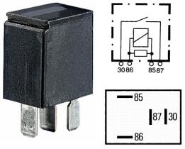 Hella 4RA933766111 - RELE DE TRABAJO 12V 4RA