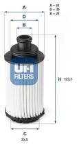 Ufi 2511800 - FILTRO ACEITE GM,OPEL