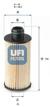 Ufi 2516000 - FILTRO ACEITE ALFA ROMEO