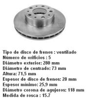  DF6918S - DISCO DE FRENO TURISMO